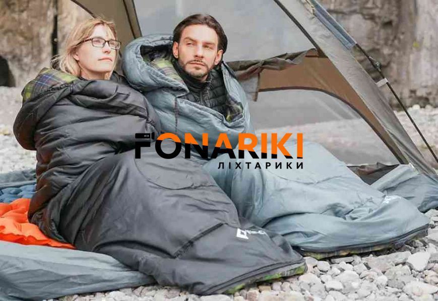 Спальний мішок KingCamp Sevan 250 Comf +12&deg;C / Lim +7&deg;C / Extr -3&deg;C Grey