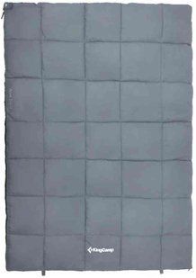 Спальный мешок KingCamp Active 250 Double L Comf +11&deg;C / Lim +5&deg;C / Extr -6&deg;C Grey