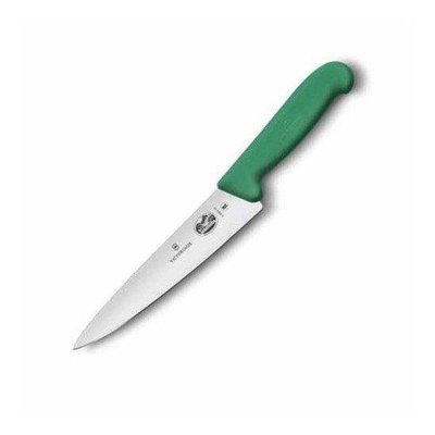 Нож кухонный Victorinox Fibrox Carving отделочный 19 см зеленый (Vx52004.19)