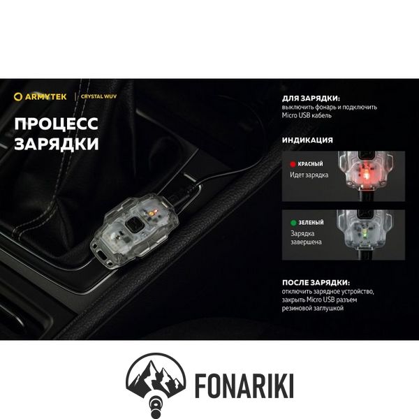 Мультифункциональный фонарь Armytek CRYSTAL WUV, ультрафиолет