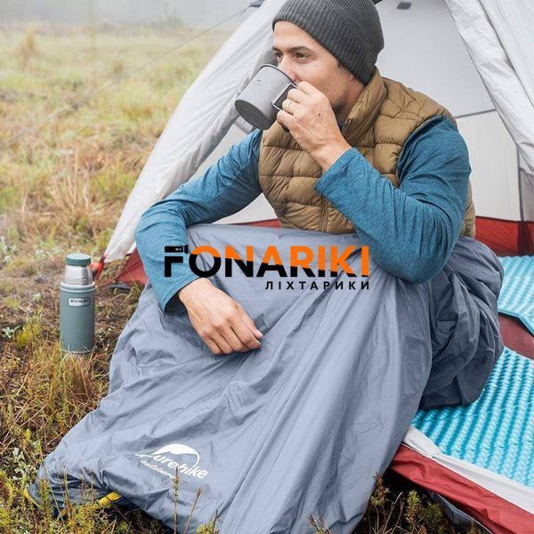 Спальник лето-весна сверхлегкий Naturehike Summer LW180 NH21MSD09 левый (15&deg;C)p-p M светло-зеленый