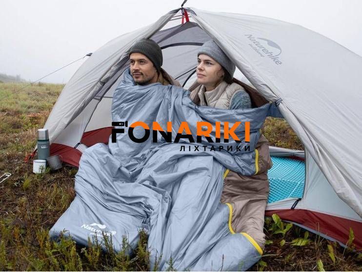 Спальник лето-весна сверхлегкий Naturehike Summer LW180 NH21MSD09 левый (15&deg;C)p-p M светло-зеленый