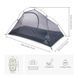 Намет одномісний&nbsp;Naturehike Cycling&nbsp;1&nbsp;NH18A095-D, 210T, темний зелений