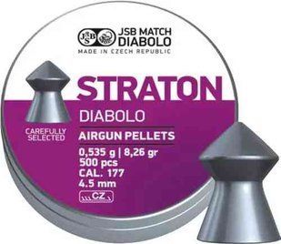 Кулі пневматичні JSB Diabolo Straton. Кал. 4.53 мм. Вага - 0.53 г. 500 шт/уп