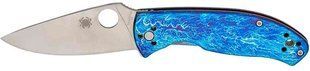 Нож Spyderco Tenacious D2 Titanium Blue