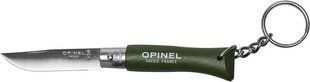 Нож Opinel Keychain №4 VRI Inox. Колір - зеленый
