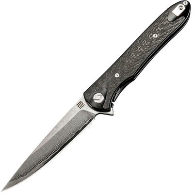 Нож Artisan Shark Damascus Titanium Black