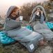 Спальний мішок з капюшоном Naturehike M300 CNK2350WS023, сірий, правий (демісезонний)