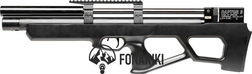 Гвинтівка пневматична Raptor 3 Standard Plus HP PCP кал. 4.5 мм M-LOK Чорний