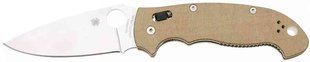 Ніж Spyderco Manix 2 XL Canvas Micarta Brown