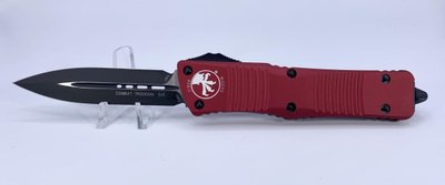Нож Microtech Combat Troodon Double Edge Black Blade. Ц: красный