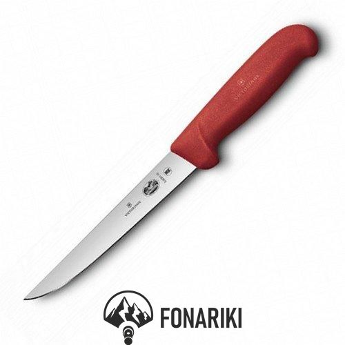 56001.15 Нож кухонный Victorinox Fibrox Boning 15см с красной ручкой