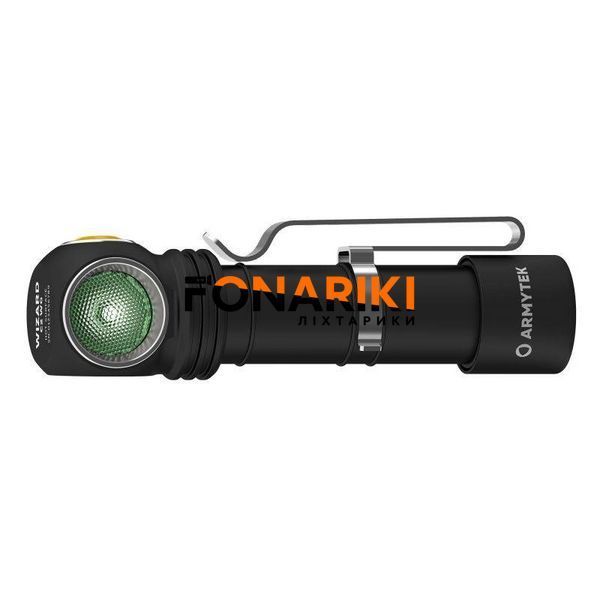 Налобный фонарь Armytek Wizard v4 C2 WG Magnet USB, Белый-зелёный свет