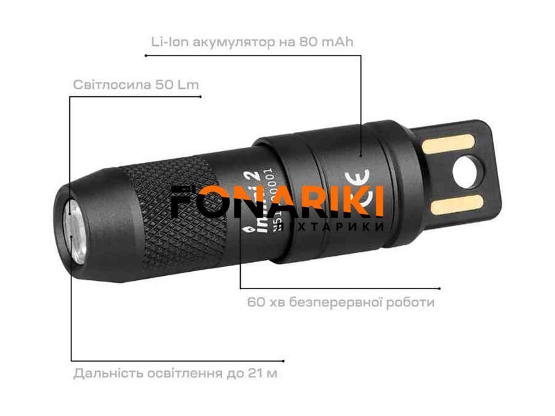 Ліхтар Olight imini 2 Black