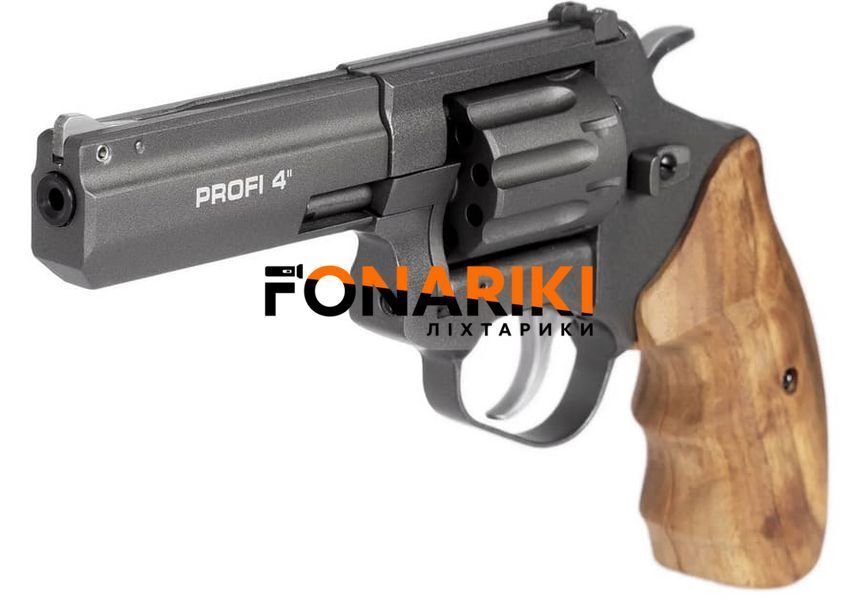 Револьвер флобера ZBROIA Profi 4" Бук Графіт