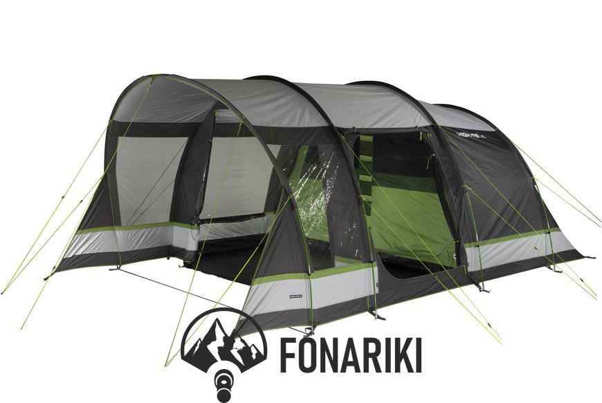 Палатка пятиместная High Peak Garda 5.0 Light Grey/Dark Grey/Green (11823)