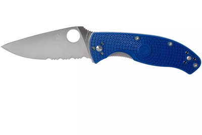 Нож Spyderco Tenacious FRN, S35VN, полусеррейтор ц:blue