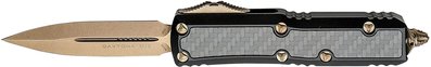 Нож Microtech Daytona Double Edge Bronze CF Inlay