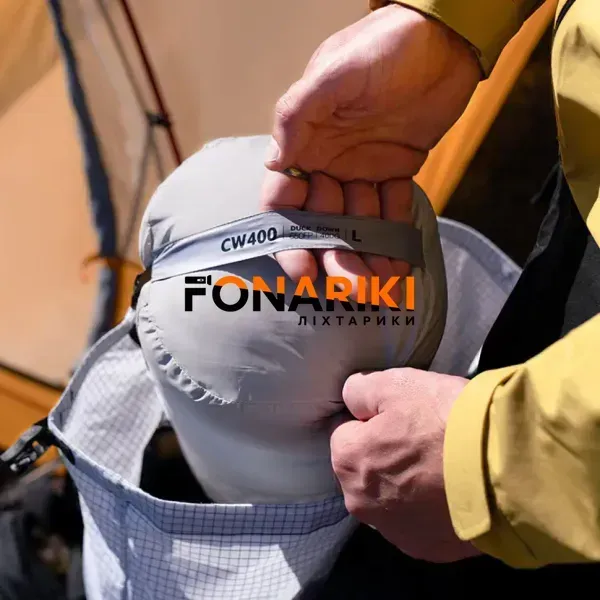 Спальний мішок Naturehike CW400 NH18C400-D L Yellow/gray