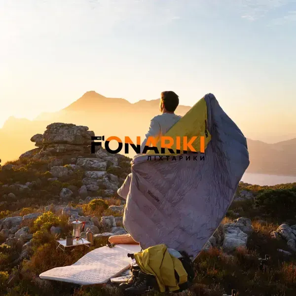 Спальний мішок Naturehike CW400 NH18C400-D L Yellow/gray