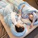 Спальник з капюшоном демісезон-рання зима Naturehike L250 NH21MSD07 (9&deg;C) правий блакитний ковдра
