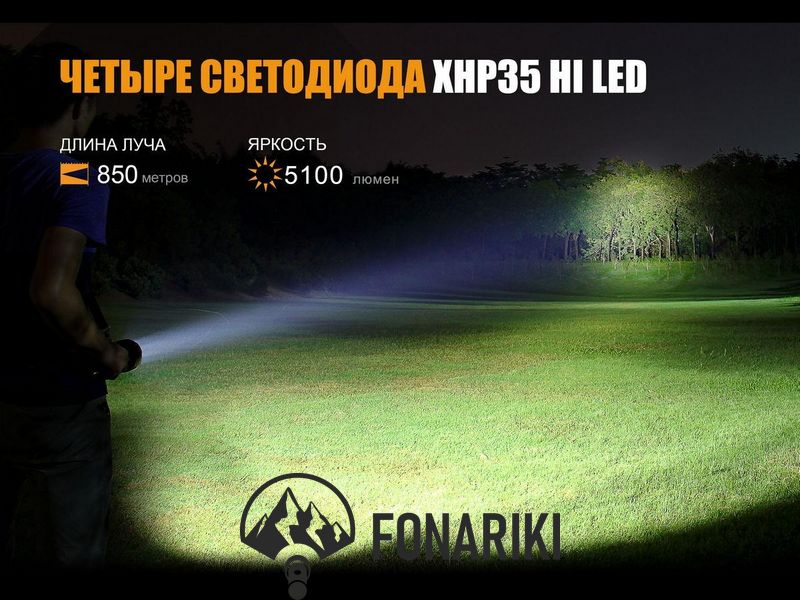 Фонарь ручной Fenix TK75 2018 Cree XHP35 HI