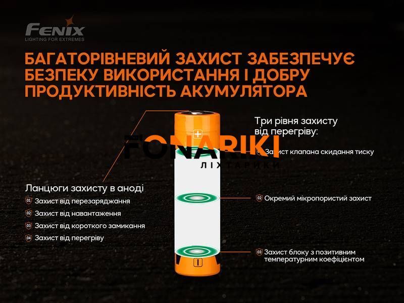 Аккумулятор 21700 Fenix ARB-L21-5000 V2.0
