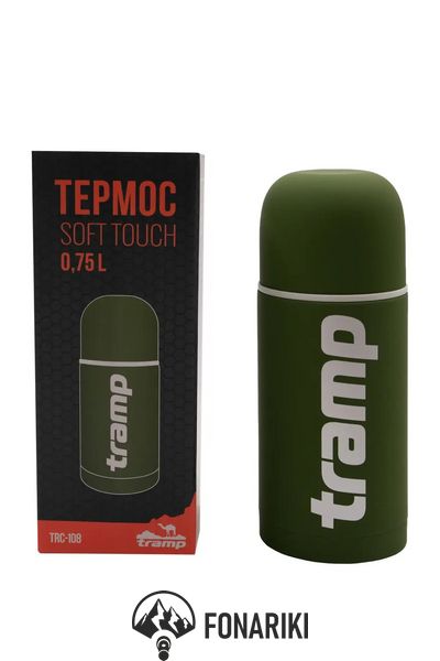 Термос Tramp Soft Touch 0,75 л зелений TRC-108-khaki