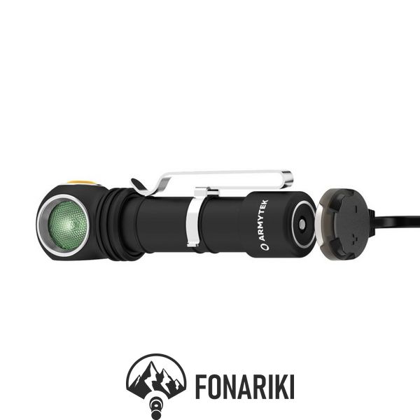 Налобный фонарь Armytek Wizard v4 C2 WG Magnet USB, Тёплый-зелёный свет