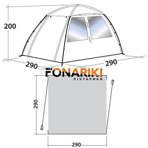 Шатер Easy Camp Daytent Granite Grey (120327)