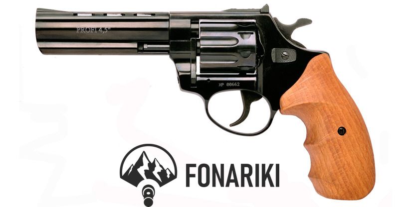 Револьвер флобера ZBROIA PROFI-4.5 Рукоятка - бук