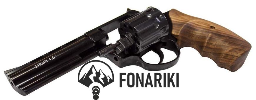 Револьвер флобера ZBROIA PROFI-4.5 Рукоятка - бук