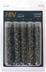 Кулі пневматичні H&N Slug Sampler Test Set. кал. 5.53 мм