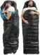 Спальний мішок Naturehike CW400 NH18C400-D L Black/blue