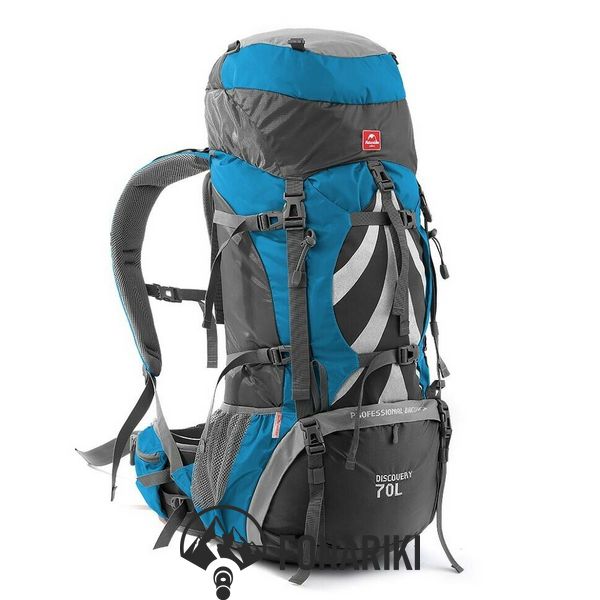 Рюкзак туристичний Naturehike NH70B070-B, 70 л + 5 л, блакитний
