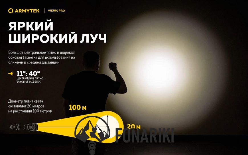 Ліхтар Armytek Viking Pro v3.5 Magnet USB XHP50.2