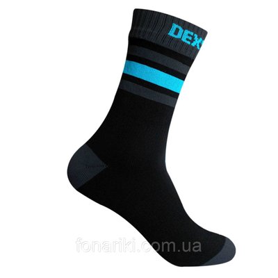 Водонепроникні шкарпетки Dexshell Ultra Dri Sports Socks з блакитною смугою M