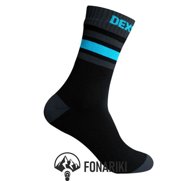 Носки водонепроницаемые Dexshell Ultra Dri Sports Socks с голубой полосой S