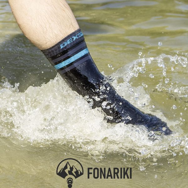 Водонепроникні шкарпетки Dexshell Ultra Dri Sports Socks з блакитною смугою S