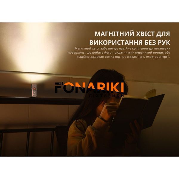 Ліхтар наключний Fenix E06R бірюзовий
