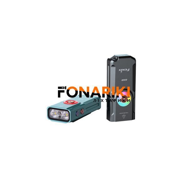 Ліхтар наключний Fenix E06R бірюзовий