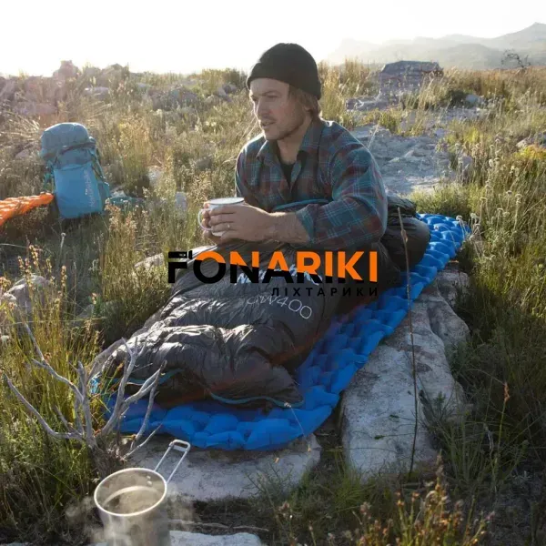 Спальний мішок Naturehike CW400 NH18C400-D M Black/blue