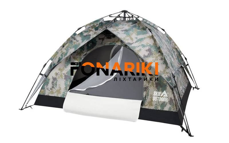 Самораскладная палатка 3-местная Skif Outdoor Adventure Auto II. Размер 200x200 см Camo (автоматический)