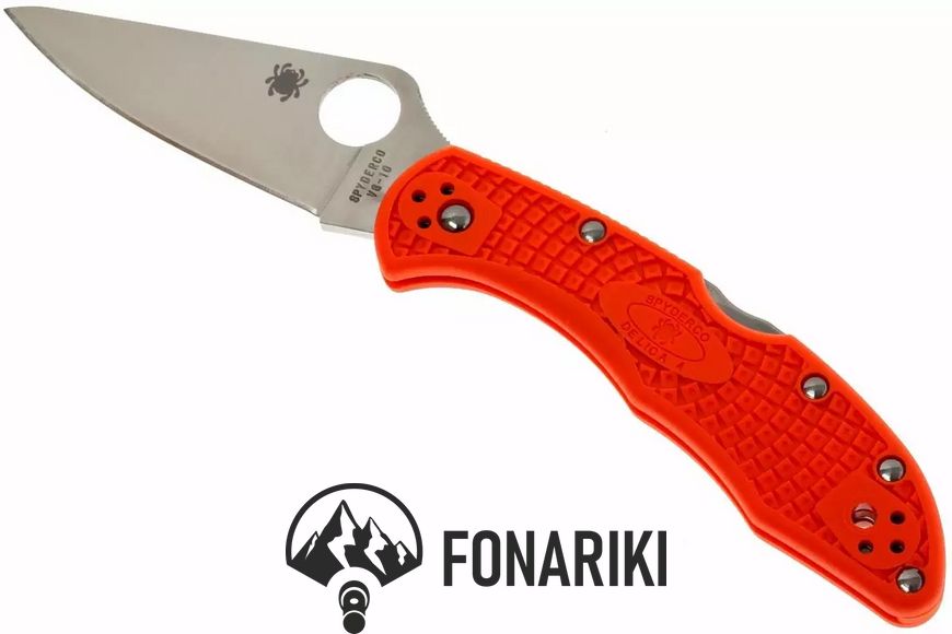 Ніж Spyderco Delica4 Flat Ground C11FPOR