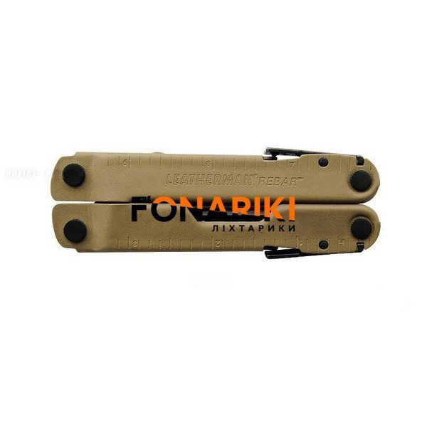 Мультиинструмент LEATHERMAN Rebar Coyote, картонная коробка, синтетический чехол