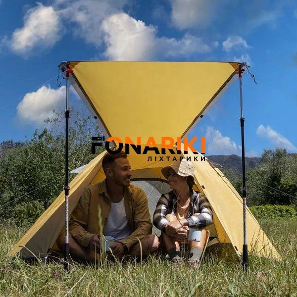 Намет двомісний маленький Naturehike P-Series NH18Z022-P, 210T/65D, темно-синій