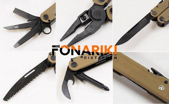 Мультиинструмент LEATHERMAN Rebar Coyote, картонная коробка, синтетический чехол