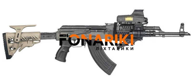 Комплект приклад FAB Defense GLR-16 CP з адаптером для АК (пісочний)