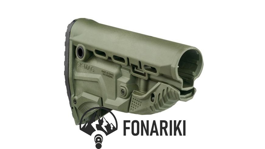 Приклад FAB Defense GK-MAG Survival Buttstock для АК 74/Caйги без адаптера. Цвет - оливковый