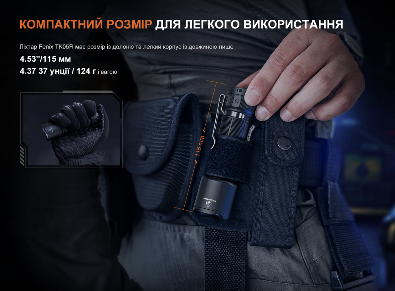 фізичні параметри fenix tk05r